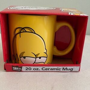 NWT The Simpson’s Yellow Ceramic Mug